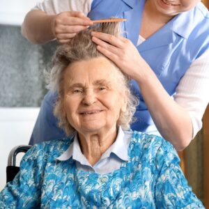 Woman getting hair done • Elder Abuse • 3000F Elder Abuse • Affordable Mandatory Classes • Mandatory Classes • Court Ordered Classes • CE Classes • amc.imaverage.com