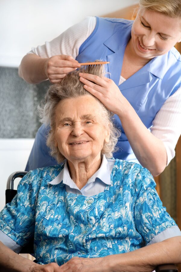 Woman getting hair done • Elder Abuse • 3000F Elder Abuse • Affordable Mandatory Classes • Mandatory Classes • Court Ordered Classes • CE Classes • amc.imaverage.com